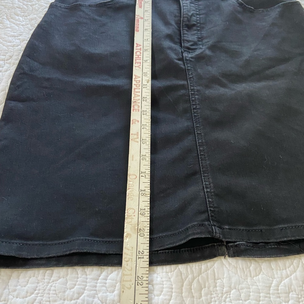 Riders by Lee Black Pencil Skirt Knee Length Mid Rise Pockets 80’s Retro Chic - Picture 13 of 13